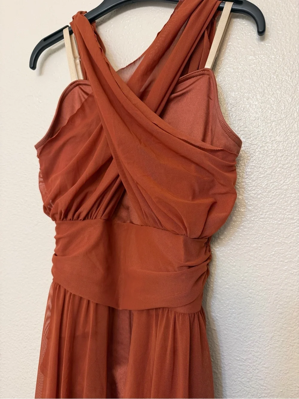 Weissman Dance Costume lyrical copper orange People Help The People 13081 MA